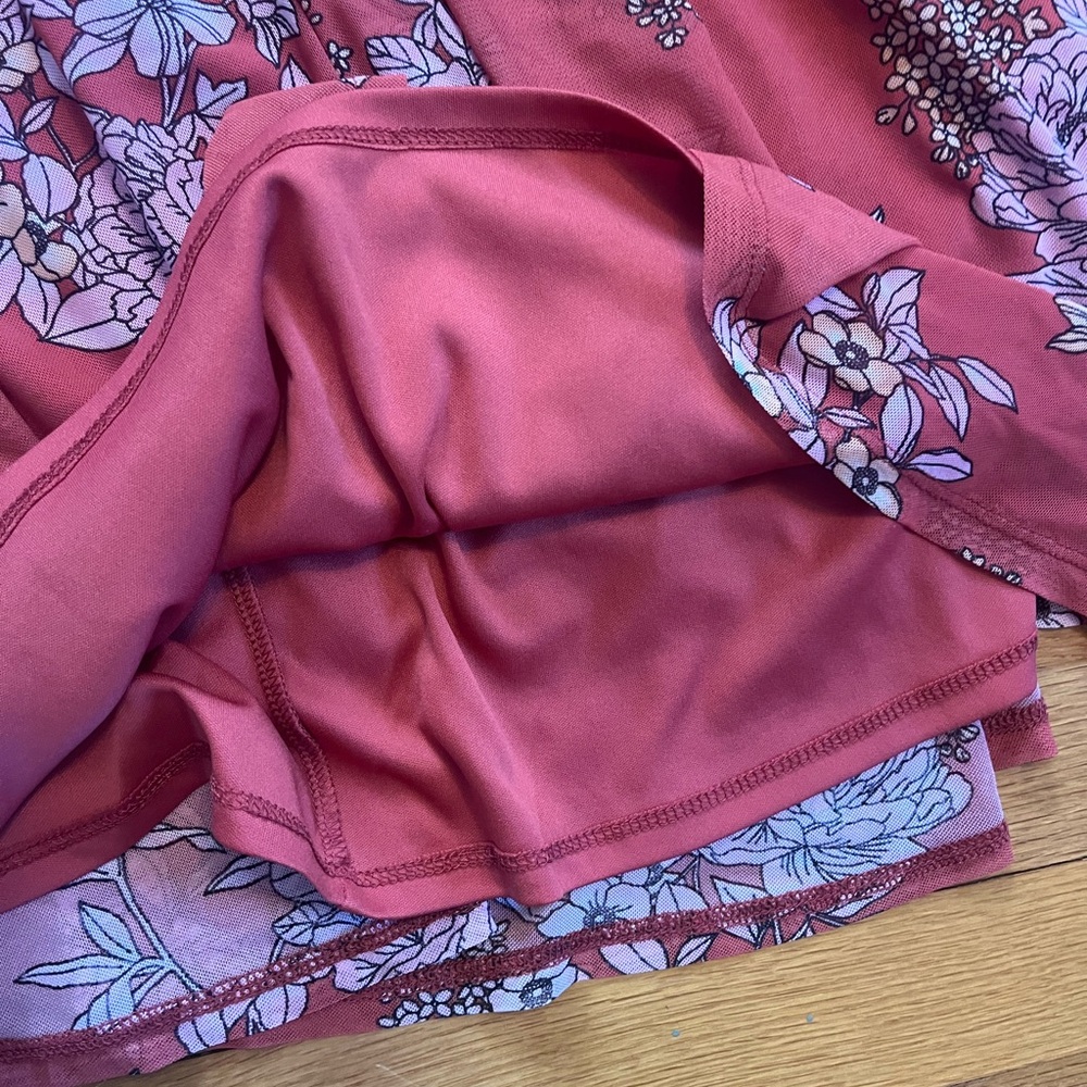 Torrid Rust/TerraCotta colored Floral Maxi Sundress w/Pink Blooms.Size 0/12. - Picture 4 of 7
